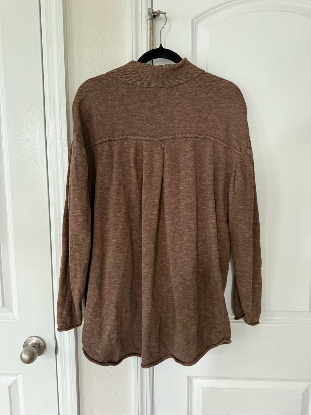 Free People Beach Brown Women's Button-Front Knit Sweater Set - Picture 2 of 5